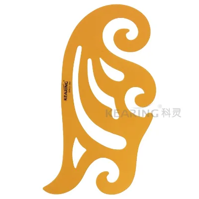Kearing Plastic Pattern Making Fashion Design French Curve Ruler with Transparent Clear Color #1330