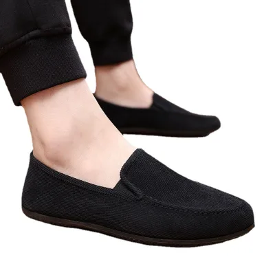 Summer Men's Canvas Shoes Lazy Fashion Men Fashion Casual Shoes Breathable Old Beijing Canvas Shoes
