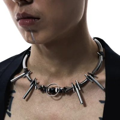 Heavy Industry Necklace Collection Cyberpunk Style for Men and Women Punk Mechanical Vibe Jewelry Accessories Party Gifts