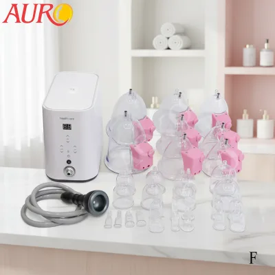 Portable 2 In1 Nipple Sucking Breast Enlargement Pump Machine with ABS Material for Butt and Breast Therapy