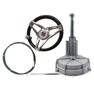 JUVI Universal Marine Mechanical Steering System for Yamaha Honda Suzuki Mercury Outboard Motors Yacht Boat Steering Kit
