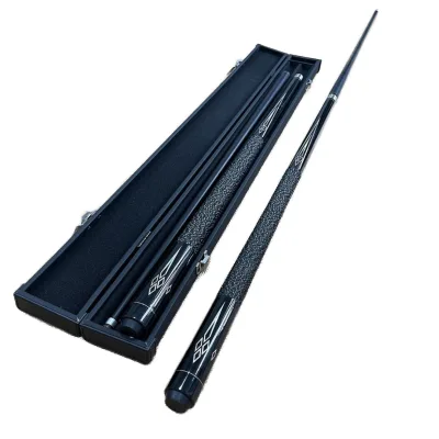 Factory Wholesale High Precision Black Technology Pool Cue 11.5mm Tip 1/2 Split Stainless Steel Carbon Fiber Snooker Special Cue