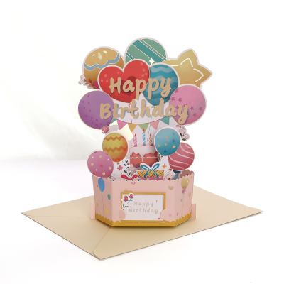Flower Bouquets, Embossed Greeting Cards, Blessing Gifts, Birthday Handwritten Greeting Cards, Retro Love Balloon Greeting Cards