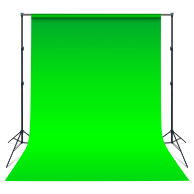 Smooth Green Screen Chroma Key Background Green White Black Backdrop for Photo Studio