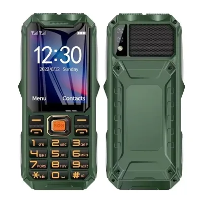 Hot Selling 4G Smartphone Elder Feature Phone 16800mAh Battery Triple Shockproof LED Flashlight SOS Dual SIM 4G Technology
