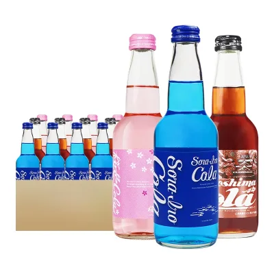 japanese snacks Japan Imported 330ml Saito  Sora Iro Cola Solairo Cola Setouchi Salty Taste Soda Cherry Flavor Coke