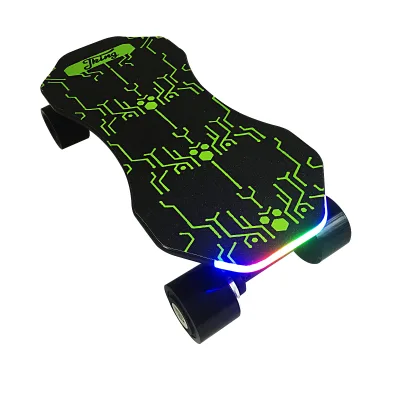 Wholesale Custom 350W Europe Warehouse Adult Electric Skateboard with LED Lights and Direct Drive Hub Motor