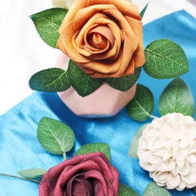 Wholesale Custom Made PE Foam Artificial Rose Head Flower DIY Christmas Graduation Halloween New Year Valentine's Day