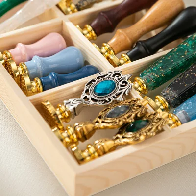 New-style Wax Seal Stamp Handle Vintage for Academy Design DIY Metal Resin Roman Column-style Sealing Wax Stamp(Handle Only)