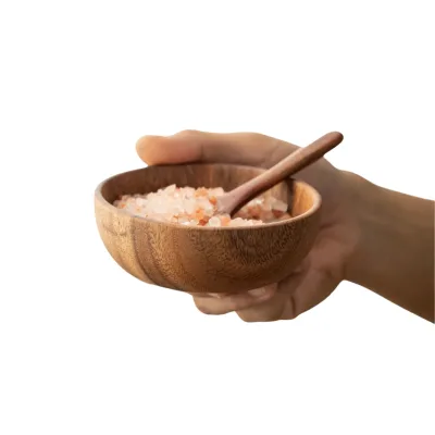 Acacia Wood Bowls Creative Tableware Salad Rice Bowls Eco-Friendly Wooden Basins Hand-Polished Serving Bowls for Household Use