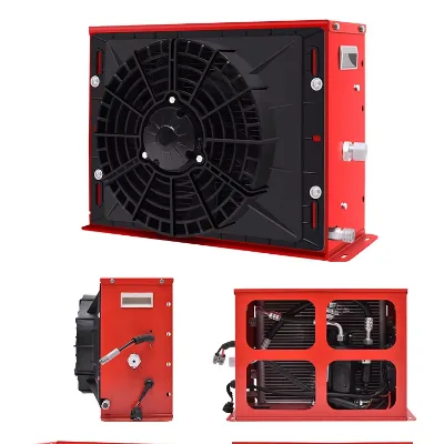 Engineering Iron Casing Truck Cab Air Conditioner Single Cylinder Rotor Compressor Parallel Flow Hanging Full Installation Kits