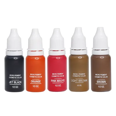 Semi Permanent Pigment Tattoo Eyebrow Ink Hot Sale Micro Pigment Tattoo Pigments