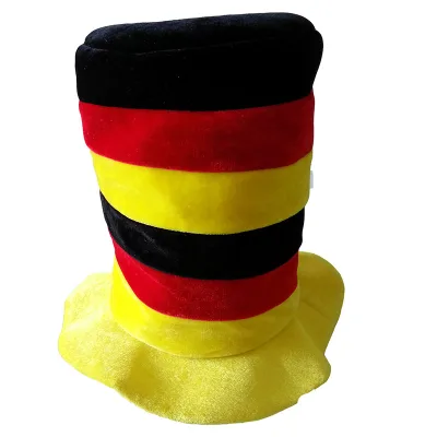 Wholesale 2022 Qatar Football Fans Velvet Hat Flag Fans Party Cheer Props Carnival Hat