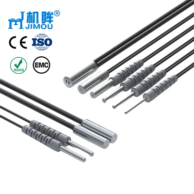 Automation Lines JIMOU Smooth Rod Diffuse Reflection Fiber Optic Sensor, D1/D1.5/D2/D3/D4/D5 1m Cable Stainless Steel Probe
