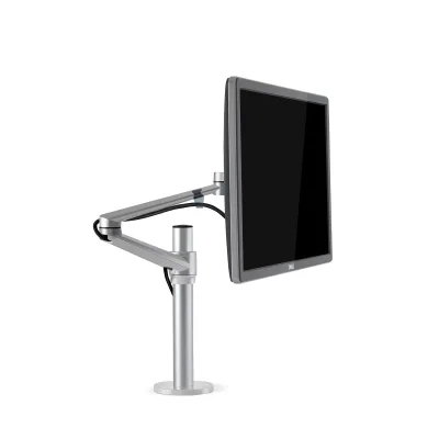 CHONGHEE Factory OEM Customized Single Monitor Arm Desk Mount Full Motion Single Pole Mount 32 Inch LCD Monitor Black/Silver