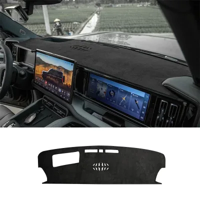 For Denza B5 Dashboard Cover, Microsuede Sun Shade Anti-Glare Dash Mat Interior Modification