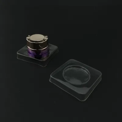 Custom Transparent Plastic Blister Tray Packaging for Cosmetic Jars PP PET PVC Insert Tray OEM Packaging