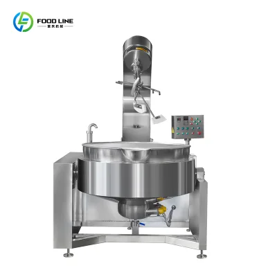 Low Cost Direct Sales Cooking Mixer with Gas Heating Dual Function 50l Cooking Mixer Machine Heated