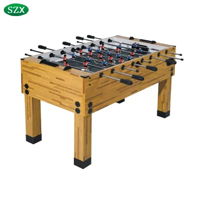 Standard Size Wooden Soccer Table with Square Leg Leveler for Entertainment