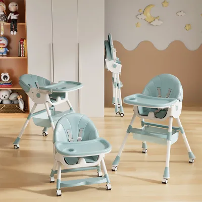 Wholesale Adjustable Reclining Portable Baby Dining Chair with Plastic Frame for Over 6 Months Children
