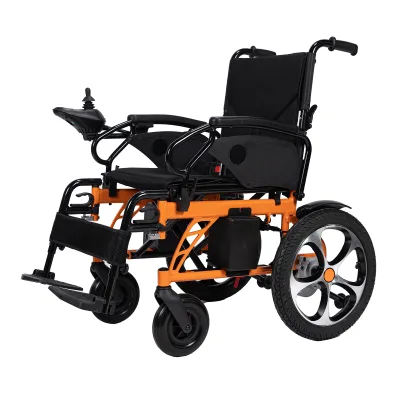 Hop Selling Best Lightweight Folding Electric Wheelchair Outdoor Use Aluminum Battery Operated Wheelchair
