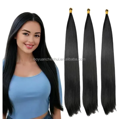 Wholesale 22 Inch 150g Silky Long Straight Wave Hair Extensions High-Temperature Fiber Synthetic Hair Braids
