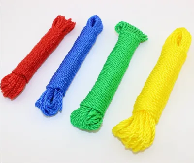 3 Strands PE Monofilament Ropes Plastic Twisted Polyethylene Rope for Outdoor Use