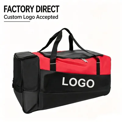 Heavy Duty 30 Inch 33 Inch 36 Inch Rolling Navy Wheeled Hockey Bag Ice Hockey Goalie Whellie Bag Custom Ice Hockey Bag Wheel