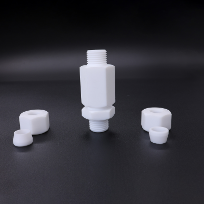 Manufacturer custom PTFE check valve teflon compression valve customized ptfe non-return check valve for sealing