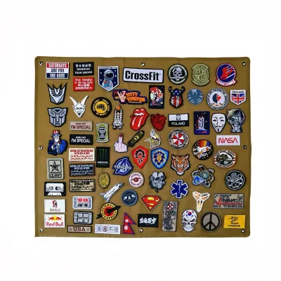 Tactical Moral Patch Holder Panel Display Board Hang Display Poster Frame Wall Board Panel for Showing Hook and Loop Emblems