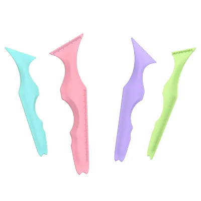Silicone Beauty Ruler Eyelash Kits Makeup Tools Eye Makeup Brushes Eyeliner Outline Star Eyeliner Stamp Silicone Eyeliner Makeup