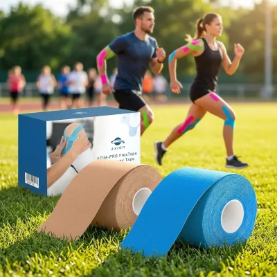 6 Pack Elastic Kinesiology Tape Sweat Resistant Sports Tape Prevent Muscle Strain for Workout Wholesale