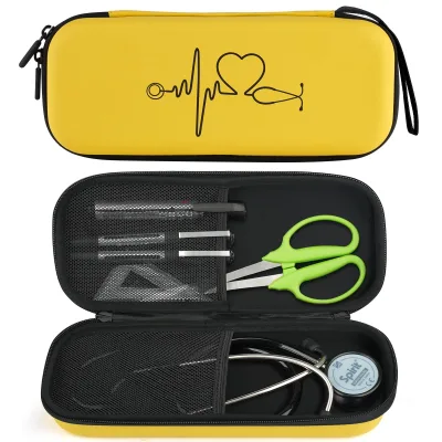 Factory Direct Sales Stethoscope Carrying Case, Stethoscope Travel EVA Hard Cover with Additional Nurse Accessory Space