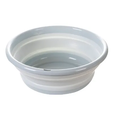 Round Multisize Collapsible Washbasin Portable Plastic Foldable Washbasin for Saving Space