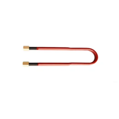 High Tensile Customized Truck Leaf Spring Suspension U-bolt Size Grade 10.9 Red U Bolt and Nut for Truck