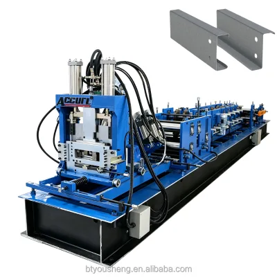 Factory Supply Fully Automatic C Z Purlin Making Machine Adjustable Size Roll Forming Machine for Construction Industry