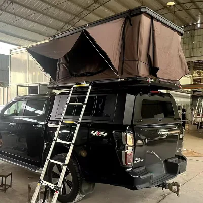 Manual Roof Tool Box Bed Cap Canopy for Toyota General Standard Manganese Steel Waterproof Tailbox