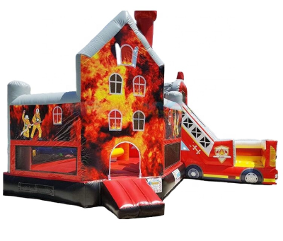 Firetruck Jumping Castle Commercial Bouncing Castle Comercial Use Inflatable Castle