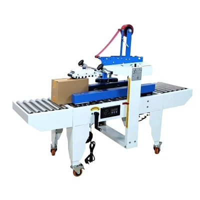 Fe500 Automatic Flaps Folding Carton Sealing Machine Case Box Tape Sealer Milk Carton Sealer Plastic Sealer Machine Manual Seale