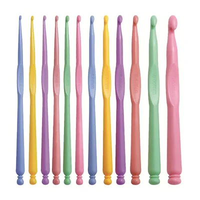 12 PCS 2-10mm 5.9 "plastic crochet sleeve