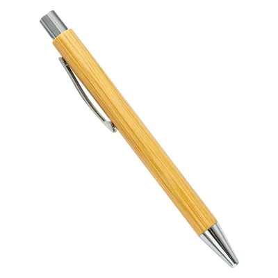 Bamboo Pen Promotional Cheap Printing Promo Eco Friendly Wood Ball Pen With Custom Logo Signature Ballpoint Stylus Plain Bamboo