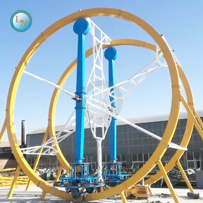 Extreme Ride Thrilling Equipment 360 Degree Rotating Amusement Adults Ferris Ring Car for Sale
