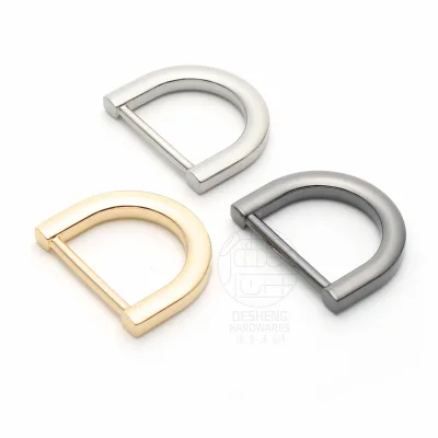 High End Quality Handbag Accessories Metal D Ring 1 Inch Inner Size Arch Ring for Strap
