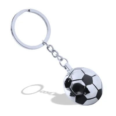 Metal Football Keychain, Commemorative Keychain, Football Keychain Pendant
