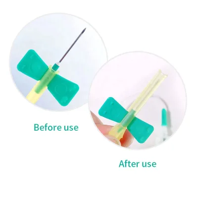 Disposable Medical Sterile Type Venipuncture Vacuum Butterfly Blood Collection Needle BD Vacutainer Needle 21G 23G