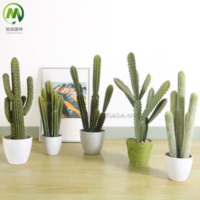 Factory Price Artificial Cactus Bonsai High Simulation Succulent Cactus Plant Potted for Indoor Decoration