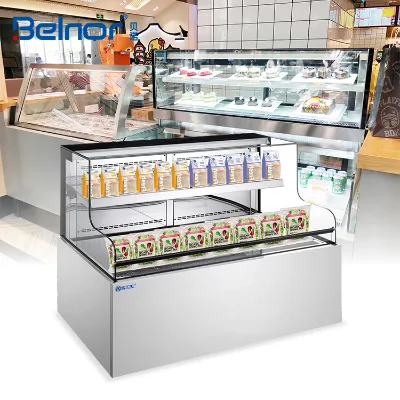 Hot Sale Stainless Steel Single-Temperature Drawer Refrigerator Cabinet for Bakery Dessert Chiller Cake Stand Sandwich Storage