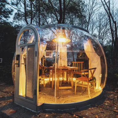 Dining Room Bubble House  PC Bubble 360 Degree View Aesthetic Waterproof Bubble Room for Outdoor Party Hotel