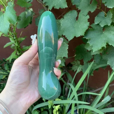 Wholesale Natural Crystal Green Aventurine Stone Carving Grinding Crystal Massage Wand