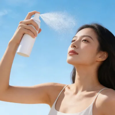 150ml Private Label Summer Sun Protection Protective Spray Custom Logo Concealing Moist Face Primer Pomegranate Extract Makeup